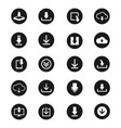 download icon set for web design vector image vector image
