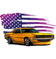 graphic design of an american vector image