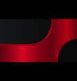 black and red metal background vector image vector image