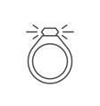 jewelry ring line outline icon vector image