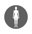 woman in circle vector image vector image