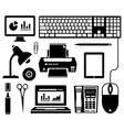 office icons vector image
