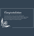 simple style invitation wedding collection vector image