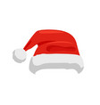 hat of santa claus closeup vector image