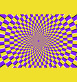 optical spiral magic psychedelic pattern vector image