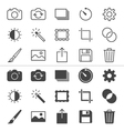 photography thin icons vector image vector image