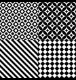 seamless abstract pattern set vector image vector image
