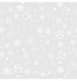 seamless pattern from christmas symbols vector image