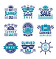 badges of summer sale advertising pictures vector image