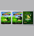 st patrick s day poster design template vector image vector image