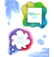 watercolor ink bubbles1 vector image vector image