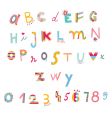 funky alphabet vector image