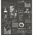 hand drawn infographic elements vector image
