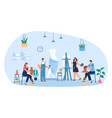 community of artists creating paintings vector image vector image