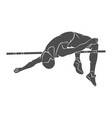 high jump athlete vector image