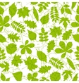 seamless pattern from spring leaves vector image vector image