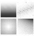 set halftone black pattern isolated on a white vector image vector image