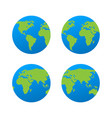 planet earth icon flat vector image