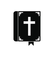 bible single black icon vector image
