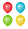 3d realistic colorful balloons birthday balloons vector image