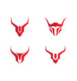 red bull taurus logo template icon vector image