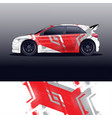 rally car decal graphic wrap vector image