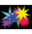 background with color stars vector image vector image