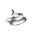 viper snake logo design animal graphic vector image