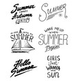 summer quotes inspiration travel and journey vector image vector image