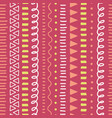 abstract pink doodle background seamless vector image vector image
