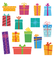 colorful gift boxes vector image