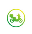 food delivery icon vector image