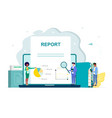 operational audit vector image