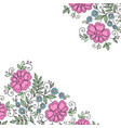 flower design ornament frame vector image vector image
