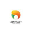 logo abstract gradient colorful style vector image vector image