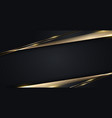3d modern luxury banner web template design black vector image