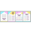creative unique brochure template vector image