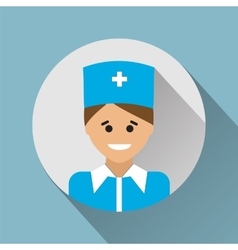 Female doctor design icon Royalty Free Vector Image