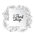 floral border vector image