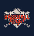 t shirt design baseball player with baseball vector image