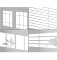 window shadows realistic light overlay wall shade vector image