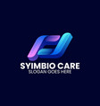 logo abstract gradient colorful style vector image vector image