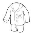 Pajamas icon outline style Royalty Free Vector Image