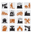 power generation icons vector image vector image