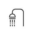 shower icon isolated on white background vector image