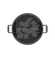 top view of bbq grill vector image vector image