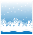 christmas background with snowflakes vector image vector image