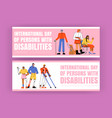 international day of persons with disabilities vector image vector image