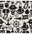 seamless pattern on pirate theme with objects vector image