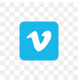 vimeo social media icon design template vector image vector image